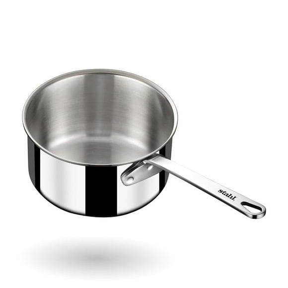 Artisan Triply Stainless Steel Micro Saucepan | Mini Milk Pan 270ml, 8cm | Induction Base Coffee Pan