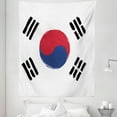 thumbnail image 1 of Korean Flag Tapestry, South Korea Country Concept Grunge Painting, Fabric Wall Hanging Decor for Bedroom Living Room Dorm, 5 Sizes, White Dark Pink Blue, by Ambesonne, 1 of 1