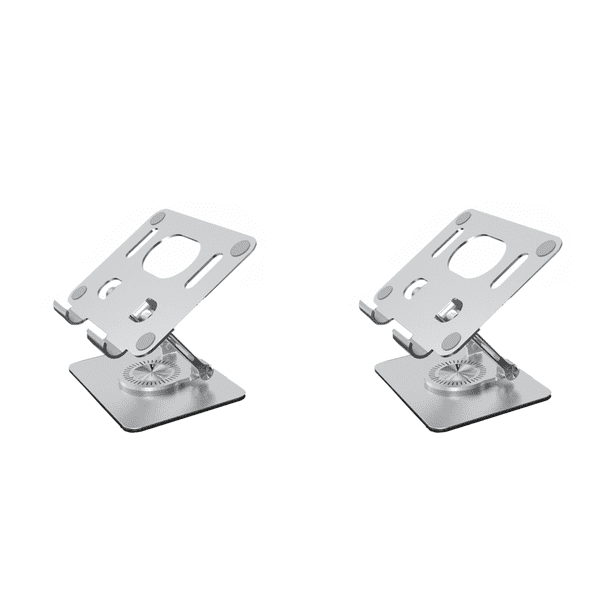 Para Tableta 4 7 A 12 Pulgadas Soporte Plegable Giratorio 360 (plateado)