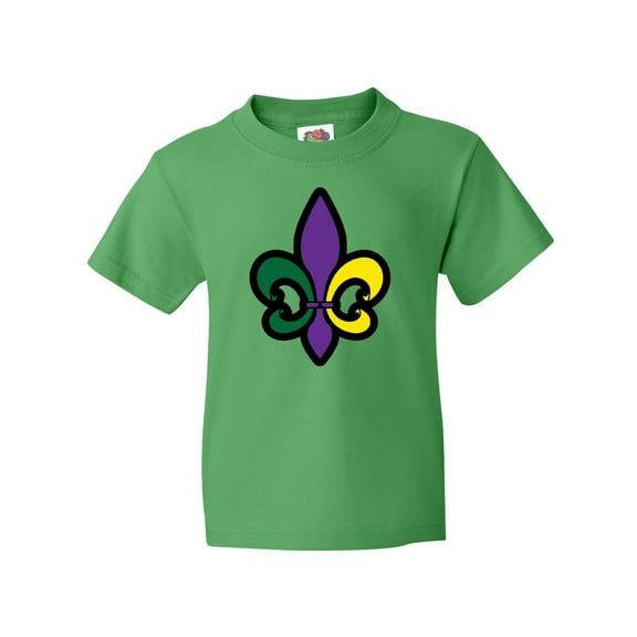 Inktastic Fleur De Lis Mardi Gras Holiday Youth T-Shirt