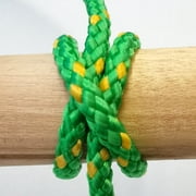 Hyper Tough Diamond Braided Polypropylene Rope, Green, 3/16 inch x 75 feet