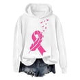 thumbnail image 2 of VBARHMQRT Light Blue Hoodie Cancer Shirts for Women Long Sleeve Cancer Awareness Shirt Ribbon Pattern Hooded Sweatshirts, 2 of 3