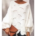 thumbnail image 2 of Suéter fino de talla grande europeo y americano de otoño e invierno para mujer, 2 of 6