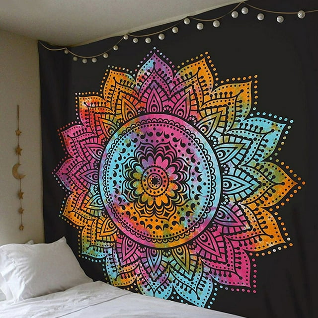 Bohemian Mandala Tapestry Hippie Wall Hanging Tapestry Bedspread Dorm