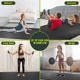 thumbnail image 4 of BesWin Large Exercise Mat, 8' x 4'(6mm) Extra Durable Workout Mats for Home Gym Flooring, High-Density Gym Mats Cardio Mat for Jump Rope, MMA, Stretch, HIIT, Shoe-Friendly, 4 of 6