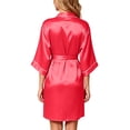 thumbnail image 6 of JOANKDMI Girls Satin Robe Silky Kimono Bathrobe for Kids Sleepwear Soft Nightgown Spa Robes with Tie Belt Loungewear Outfits for Flower Girl Wedding Birthday Party Nightwear, 6 of 8