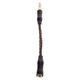 thumbnail image 2 of Cable adaptador de auriculares de 3,5 mm a 4,4 mm chapado en oro Cable de actualización estéreo hembra de 3,5 mm a macho equilibrado de 4,4 mm Bronce, 2 of 5