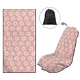 thumbnail image 5 of Xixirimido Sweating Car Seat Cover for Post Gym Workout, Running, Swimming, Beach Universal Fit Non-Slip Towel Bucket Seat Protector for Cars SUV Trucks, Pink Plumeria Flower, 5 of 8