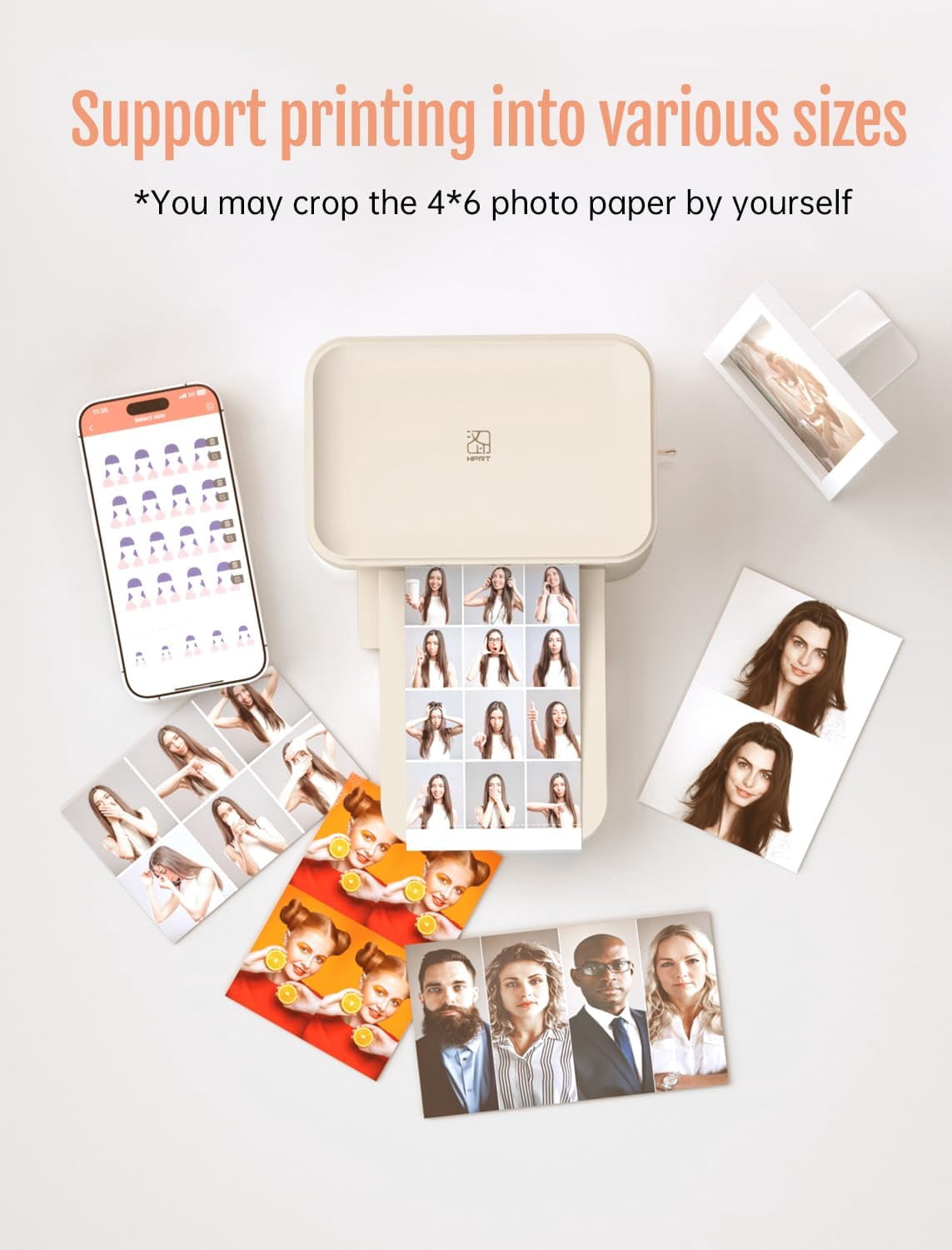 Restored HPRT Photo Printer 4x6,+20 Sheets&1ribbon,Wi-Fi Wireless Instant Picture Printer for iPhone, Android, Smartphone, Thermal Dye-Sublimation, AR Video Printing,Portable Photo Printers (Refurbished)