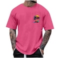 thumbnail image 2 of Cmfcve Graphic T-Shirt for Men Versatile Breathable Outdoor Shirt Short Sleeve Round Neck Sports Tops, 2 of 5
