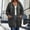 Dark Gray, variant on Womens Plus Size Hoodies, Spring Fall Long Sleeve Mid-length Casual Jackets with Zipper Black Size L