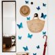 thumbnail image 4 of Decoración de pared de mariposas, 24 piezas, pegatinas de mariposas 3D para decoraciones de fiestas con imanes (coloridos, 24), 4 of 6