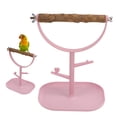 thumbnail image 1 of Soporte De Entrenamiento Para Loros, Soporte De Juego Para Pájaros De Madera Natural Fácil De Limpiar, Firme Y Seguro Para Loros Pequeños Y Medianos, 1 of 7
