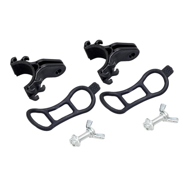 Bike Handlebar Extender for Bicycle Use Black Plastic Lightweight Secure Assembly Fits Most Sizes 2Pcs