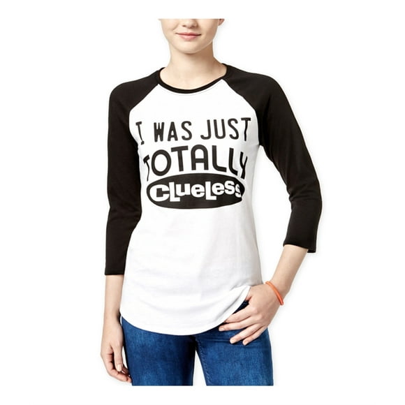 Hybrid Womens Totally Clueless Graphic T-Shirt, White, X-Small