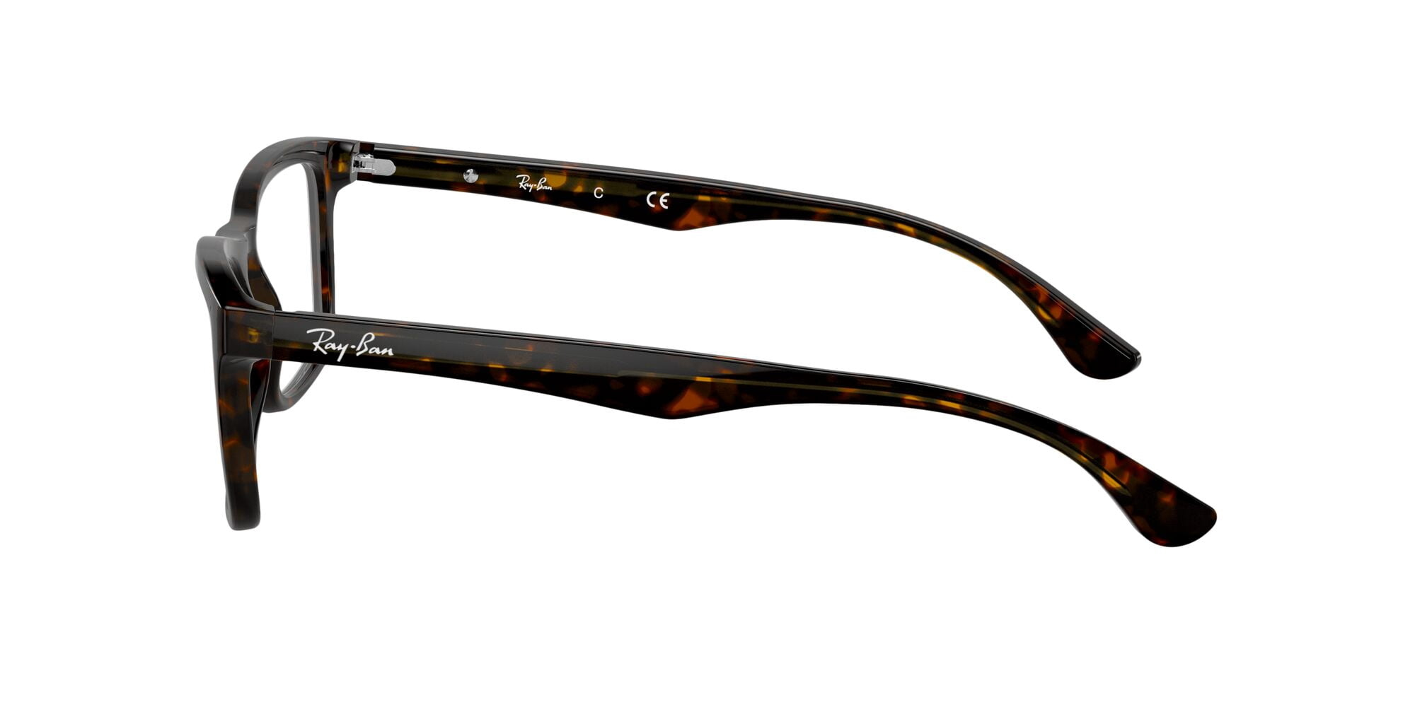 Ray-Ban RB5279 Optics Glasses, Prescription Eyeglasses with Case, Demo Lens/Dark Havana, Size 57