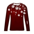 thumbnail image 4 of Hipattires Mens Long Sleeve Shirts Tops Christmas Pullover Graphics Casual , Activewear Plus Size Shirts for Men Round Collar, 4 of 5