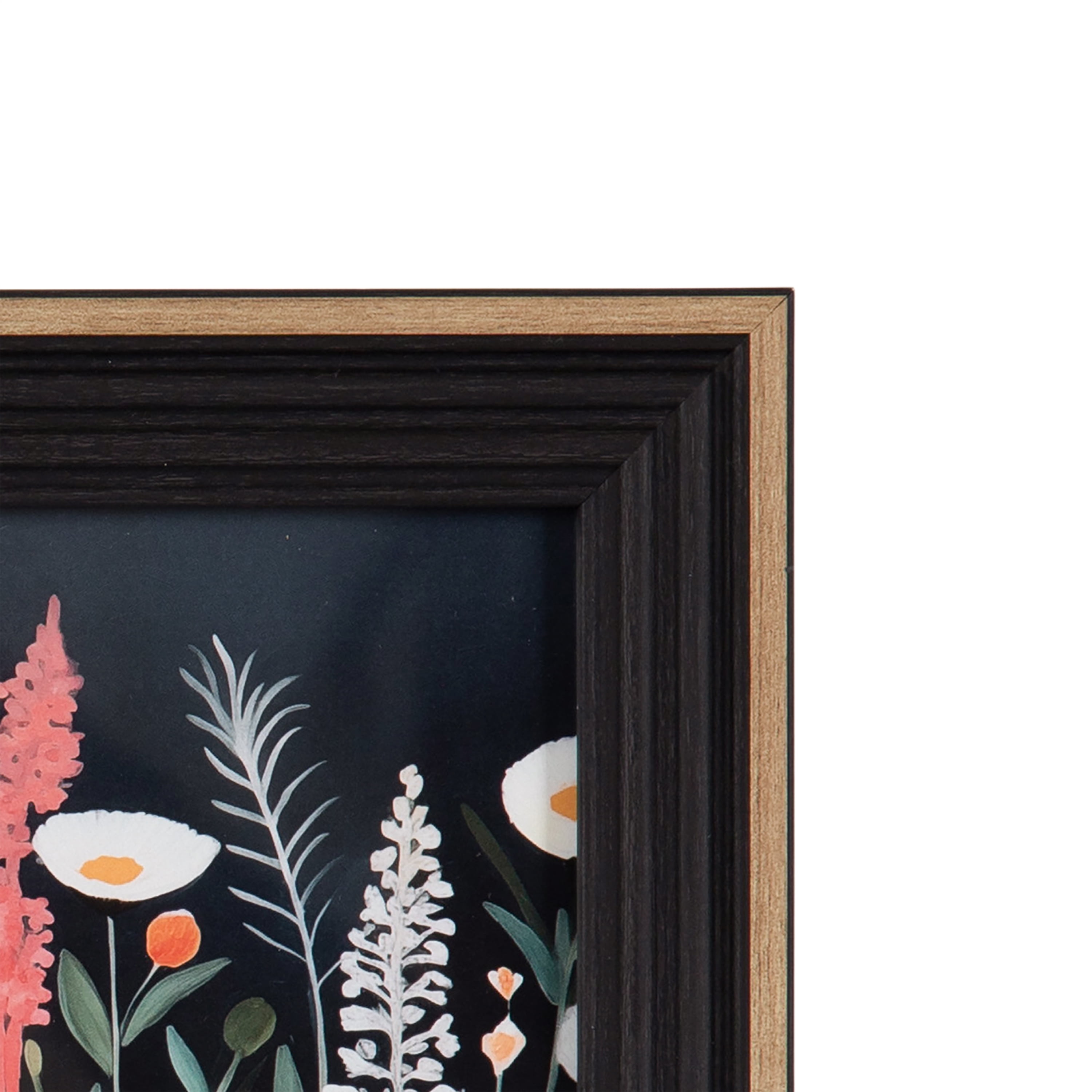 DesignOvation 5x7 Casual Black/Tan Decorative Tabletop Picture Frame