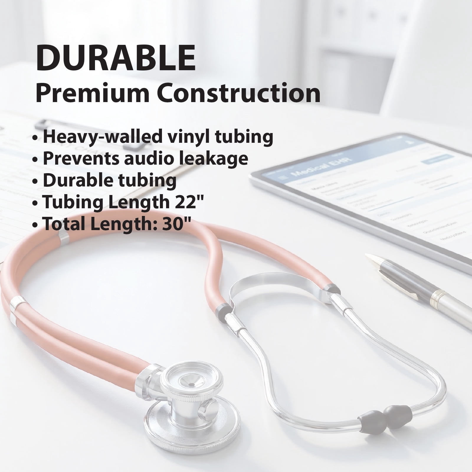 Sterling Series Sprague Rappaport-Type Stethoscope, Red, Boxed