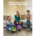 thumbnail image 5 of FanttikRide 12V N7 Pro Electric Wiggle Car with Pedal, 2-in-1 Kids Ride On Toy, Rechargeable Battery, 2-Speed, Anti-Rollover, Flashing Wheels, Bluetooth Music, for Ages 3+, 150 lbs, Green, 5 of 11