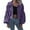 Purple, variant on Vedolay Zip Up Jacket Womens 2023 Fall Blazer Jacket Cardigan Ribbed Jacket Outwear Green,S