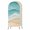 DarkTurquoise, variant on 5FT Arch Backdrop Covers, Turquoise Wedding Arch Cover Stretchy, Ocean Wave Stripes Modern Abstract Beach Chiara Arches Backdrop Stand Covers for Birthday Baby Shower Party Banquet Decor