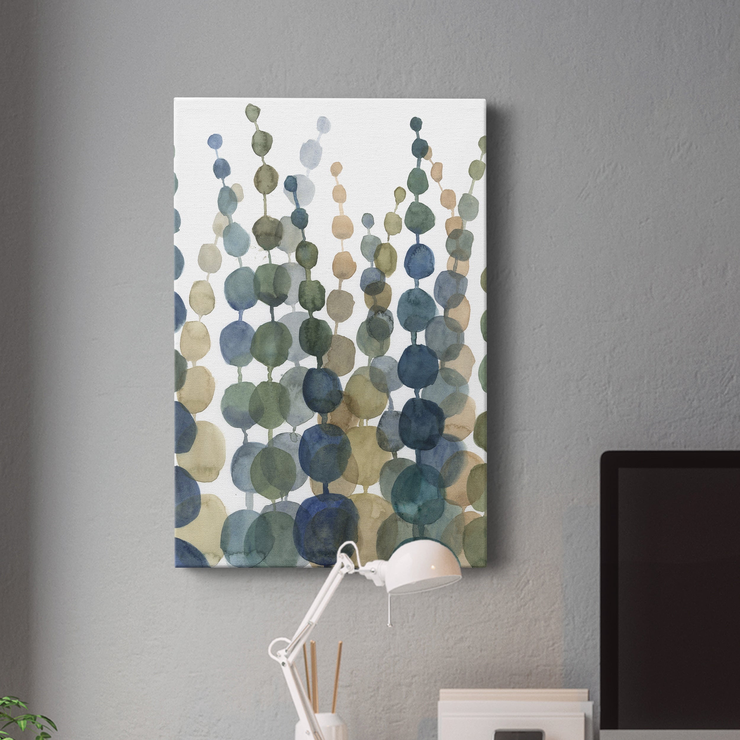 Pompom Botanical II Premium Gallery Wrapped Canvas - Ready to Hang
