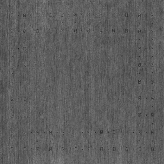 Ahgly Company Machine Washable Indoor Square Abstract Gray Contemporary Area Rugs, 7' Square