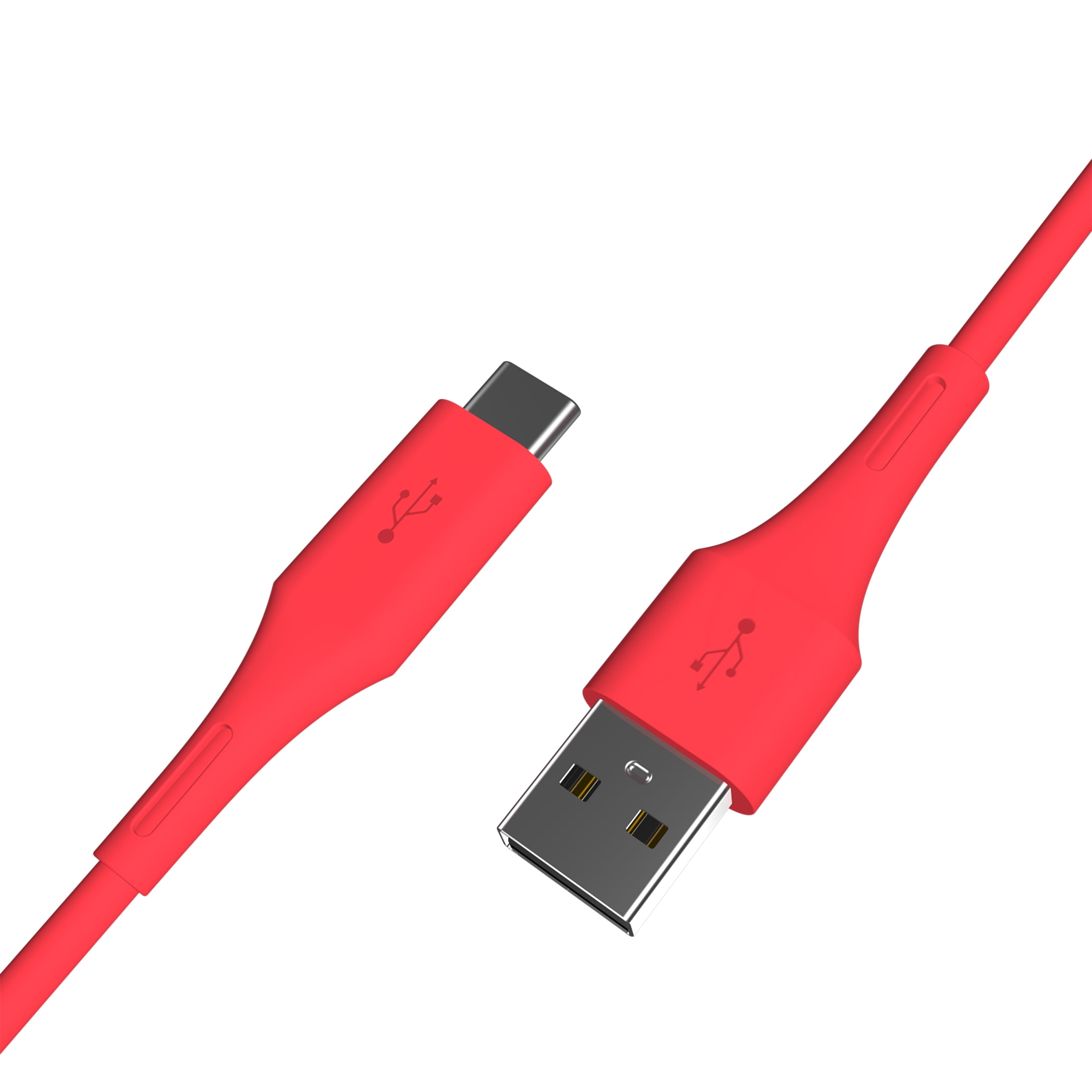 3' USB-C to USB-A Charge and Sync Cable, Purple