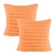 thumbnail image 1 of 2 piezas de doble cara de piel sintética de felpa decoración abrazar funda de almohada sofá dormitorio con rayas borrosas funda de almohada suave funda de cojín, 1 of 5
