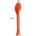 thumbnail image 5 of Hariumiu Colorful Cutlery Set 3pcs/set Japan Style Foldable Cutlery Set Plastic Cutter Fork Spoon Student Dinnerware Set for Home School Camps, 5 of 8