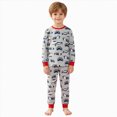 thumbnail image 3 of xaweyi Toddler Boys Cute Cartoon Dinosaur Printed 2 Piece Long Sleeve Outfit Stylish Soft Home Pajamas Size 3-4 Years, 3 of 9