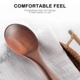 thumbnail image 3 of Teak Wood Spoon Natural Solid Wood Rice Spoon Wooden Rice Paddle Big Potato Serving Spoon Wooden Kit, 3 of 5