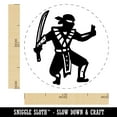 thumbnail image 2 of Stealthy Ninja with Sword Self-Inking Rubber Stamp Ink Stamper - Brown Ink - Medium 1 Inch, 2 of 7
