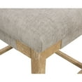 thumbnail image 3 of Clara Bar Height Stool in Contemporary Slate Gray Linen Fabric on Solid Wood, 3 of 8