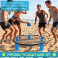 thumbnail image 3 of S-HOME Portable Outdoor Roundnet Game Set with 2 Balls and Carry Bag for Beach Backyard Lawn Park Camping Fun, Blue, 3 of 8
