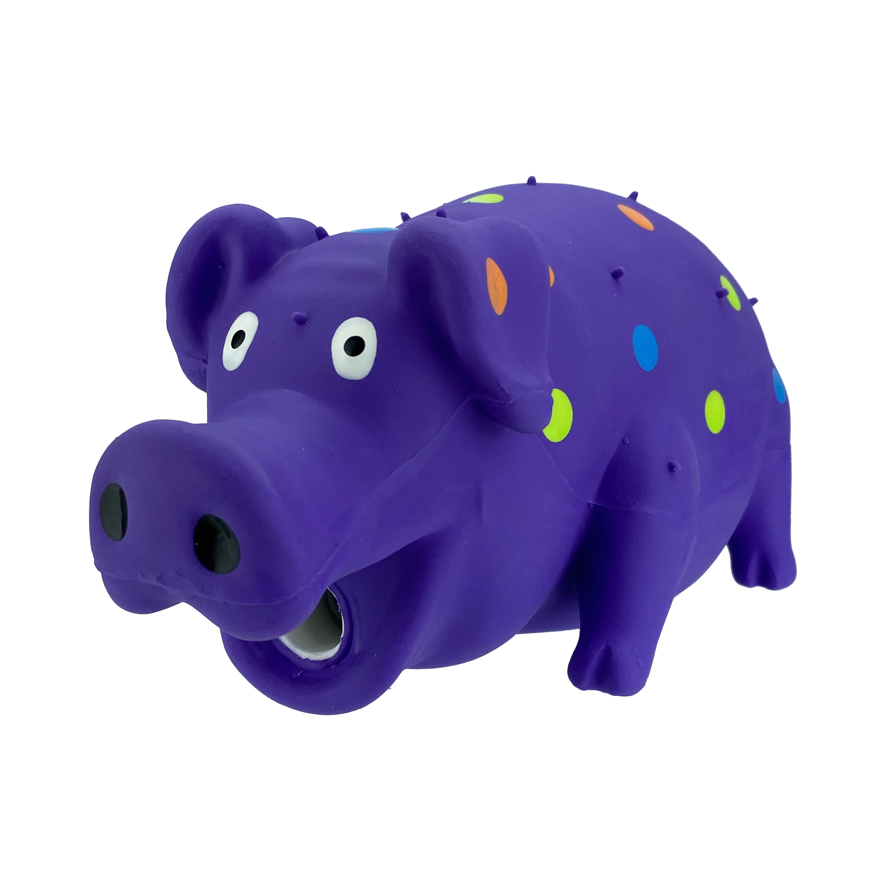 Vibrant Life Pigglesworth Latex Dog Toy, Purple