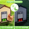 thumbnail image 5 of Dreacompy Automatic Chicken Coop Door Solar Powered with Timer & Light Sensor Remote Control 3 Modes Aluminum Alloy AES Roller Blind Design for Farm Chicken, 5 of 9