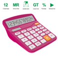thumbnail image 5 of Calculator, Helect Standard Function Desktop Calculator (Plum) - H1001C, 5 of 7