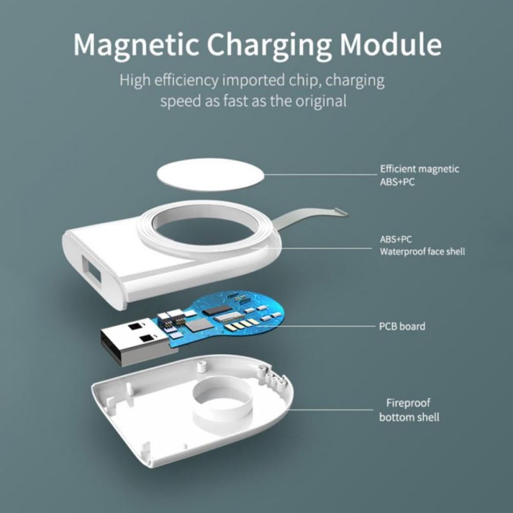 Wireless Charger Compatible for Apple Watch, 2 Pack Portable USB Magnetic iWatch Chargers Travel Cordless Charger Cable Cord Station Fast Charging for Apple Watch Series 6/5/4/3/2/1/SE
