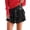 Black, variant on Patchwork Sequins Pleated Skirts for Women Fashion Short Solid Color Regular High Waist Skirts for Women Hot Pink,XS