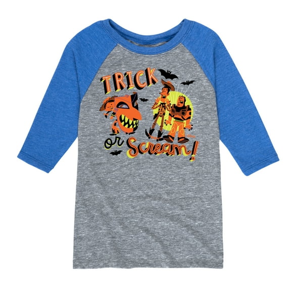 Toy Story - Trick Or Scream - Toddler & Youth Raglan Graphic T-Shirt