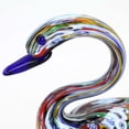 thumbnail image 5 of GlassOfVenice Murano Glass Millefiori Swan Sculpture, 5 of 6