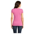 thumbnail image 2 of District Women's Short Sleeve Juniors Very Important V-Neck T-Shirt True Pink 2X-Large, 2 of 4