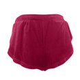 thumbnail image 4 of OSOLU Women Velvet Booty Yoga Shorts High Waist Pole Dance Hot Pants Gym Workout Active Slim Fit Rave Shorts Bottoms Stretchy Running Sports Soft Tummy Control Workout Athletic Gym Bottoms Red XXXXL, 4 of 6