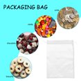 thumbnail image 3 of KAKOWELY 25 bolsas de organza blancas, bolsas de malla con cordón, bolsas para joyas navideñas, bolsas de dulces, bolsas reutilizables para guardar regalos de cumpleaños, fiestas, bodas y regalos., 3 of 4