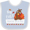 thumbnail image 3 of Inktastic My 1st Thanksgiving Cute Turkey Boys or Girls Baby Bib, 3 of 4