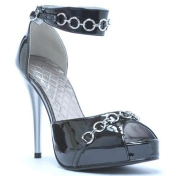

428-CUFF 4 Peep Toe Heel Sandal With Ankle Strap