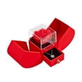 thumbnail image 3 of Joyero, , caja de regalo con flor de jabón, elegante estuche portátil para guardar joyas para Valentín, propuesta, recuerdo de fiesta, 3 of 8