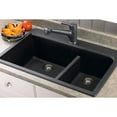 thumbnail image 5 of Transolid Radius 33'' L x 22'' W Granite Double offset Drop-in Kitchen Sink, 5 of 5